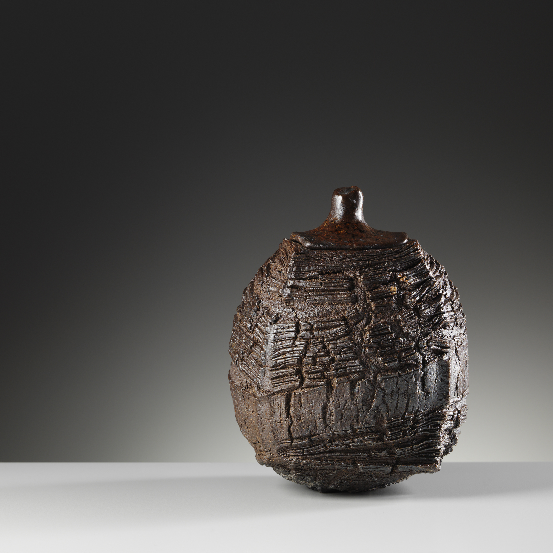 Lidded Erosion Jar 